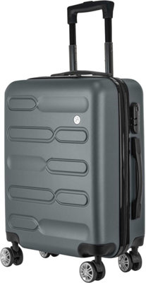 Tanness Unisex Grey 34L Carry On Cabin Suitcase 55X40x20 In - Image 2