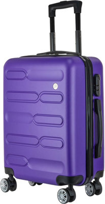 Tanness Unisex Purple 34L Carry On Cabin Suitcase 55X40x20 In - Image 3