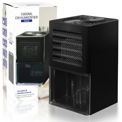Tanness Dehumidifier And Air Purifier1000Ml (Black)Whisper Quiet Moisture Absorber With Auto Shut Off from B&Q
