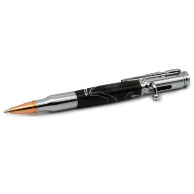 Rotur Bolt Action Pen Kit Chrome & Copper Tip from B&Q