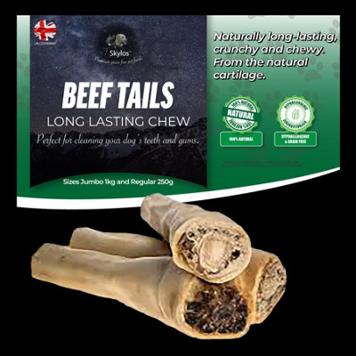 Jumbo Beef TailsNaturally Long Lasting2X1Kg from B&Q