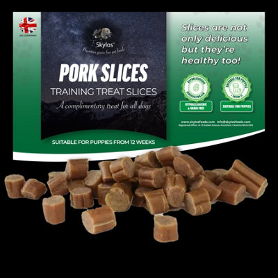 Pork Training Treat Slices250G Pack from B&Q
