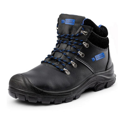 B&Q -  8822 Mens Safety Boots Work Shoes Leather Steel Toe Cap Working Ankle Lightweight Footwear S3 Src (8 Uk)