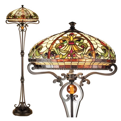 Belofay 16-Inch Boheme Style Tiffany Stained Glass Handmade Floor Lamps For Living RoomBedroomAnd Lounge from B&Q