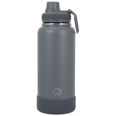 Restore Raid Stainless Steel Bottle 1 LitreGrey from B&Q