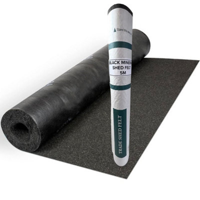 Novecrafto Unisex Black Heavy-Duty Mineral Shed Roofing Felt - Standard Grade Roof Felt (5M X 1M) In - Image 3