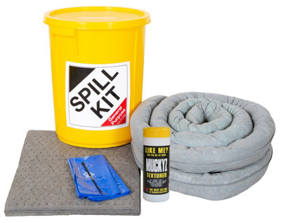 Fentex 35Ltr General Purpose Spill Kit In Plastic Drum (Pack Of 3) from B&Q