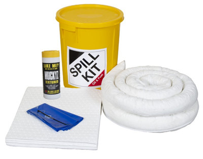 Fentex 35Ltr Oil & Fuel Spill Kit In Plastic Drum (Pack Of 3) from B&Q