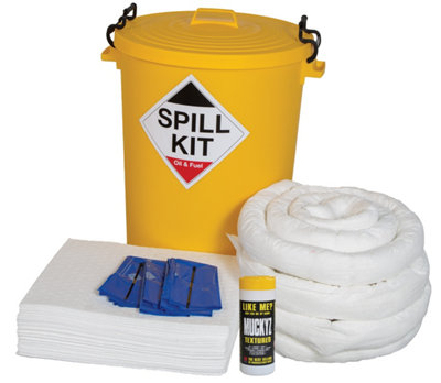 Fentex 90Ltr Oil & Fuel Spill Kit In Plastic Drum from B&Q