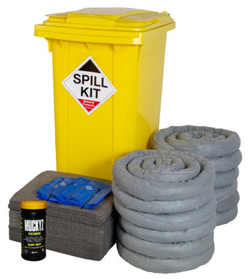 Fentex 240Ltr General Purpose Spill Kit In Wheeled Bin from B&Q