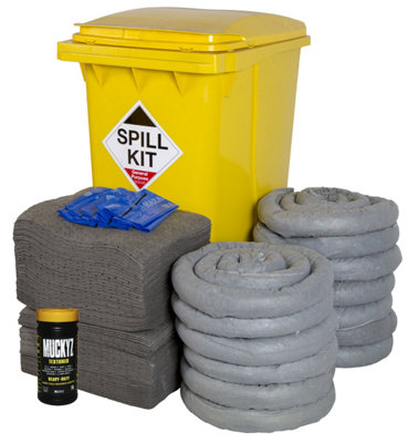 Fentex 360Ltr General Purpose Spill Kit In Wheeled Bin from B&Q