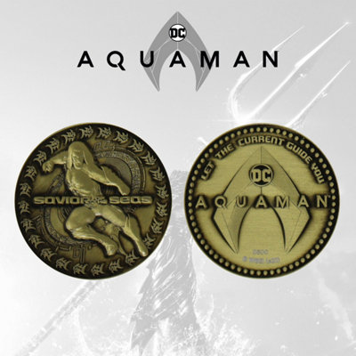 Dc Aquaman Limited Edition Collectible Coin from B&Q