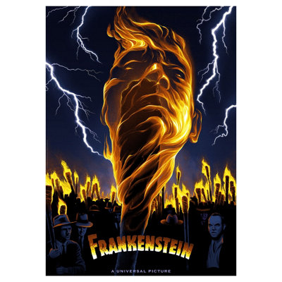 Universal Monsters Frankenstein Limited Edition Art Print from B&Q