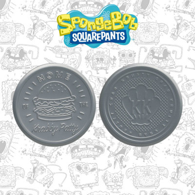 Spongebob Squarepants Set Of 4 Embossed Metal Coasters from B&Q