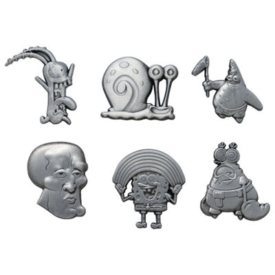 Spongebob Squarepants Limited Edition Set Of 6 Pin Badges from B&Q