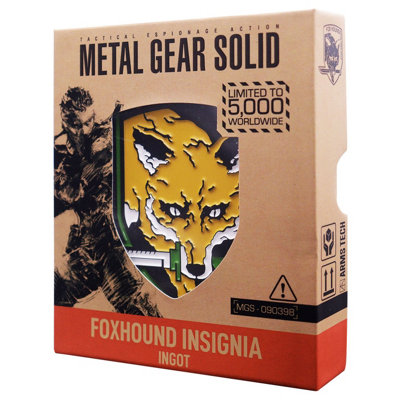 Metal Gear Solid Foxhound Insignia Limited Edition Ingot from B&Q