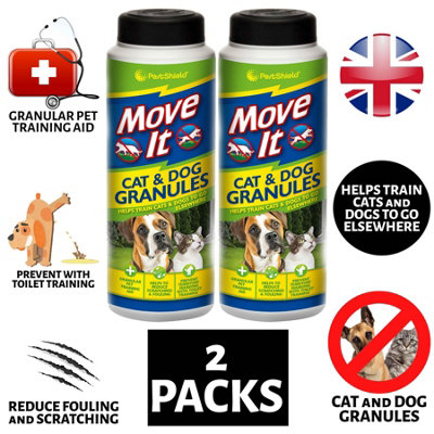 2X Pestshield Move It Cat & Dog Garden Repellent 240G from B&Q