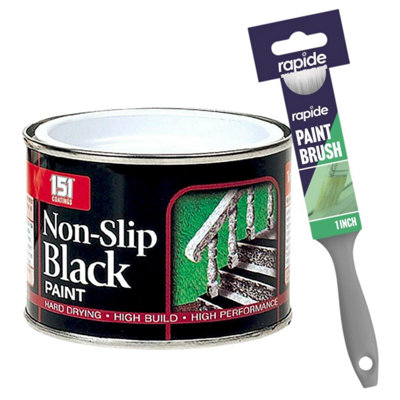 151 Nonslip Black Matt Paint 180Ml + Paint Brush