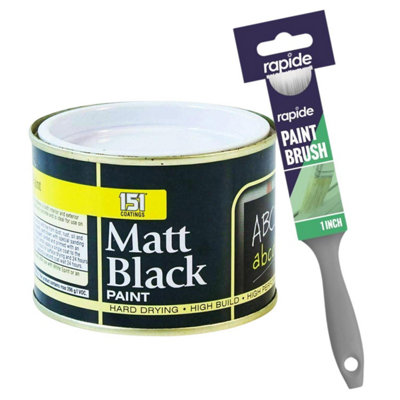 151 Matt Black Paint 180Ml + Paint Brush