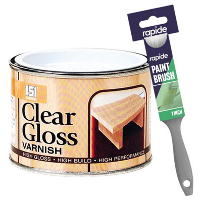 151 Clear Gloss Varnish 180Ml + Paint Brush