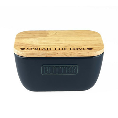SELBRAE HOUSE Blue Butter DishSpread The Love from B&Q