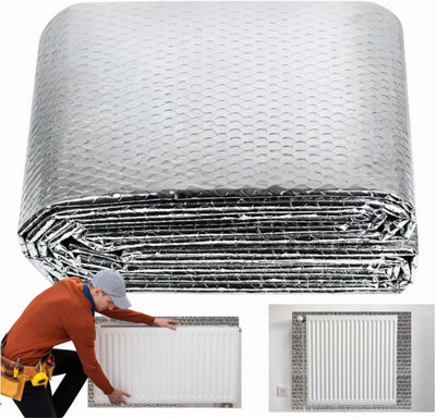 Trendi Radiator Reflective Foil InsulationEnergy-Saving Heat ReflectorCut-To-Size For All RadiatorsReduces Heat Loss 10M X 60Cm from B&Q