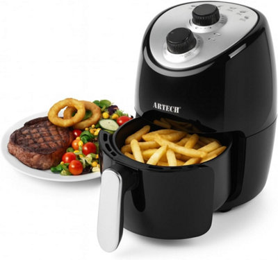 Trendi 2L 1200W Compact Manual Air Fryer With Adjustable Temp And Non Stick Basket from B&Q
