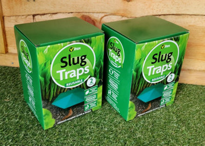 Vitax 4 Slug & Snail Traps Reusable Traps Organic Gardening Pet Child Safe - Image 3
