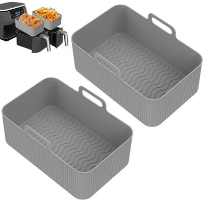 PMS 2 X Silicone Air Fryer Liner Rectangle Slim Reusable Liner 19.5 X 11.5Cm from B&Q
