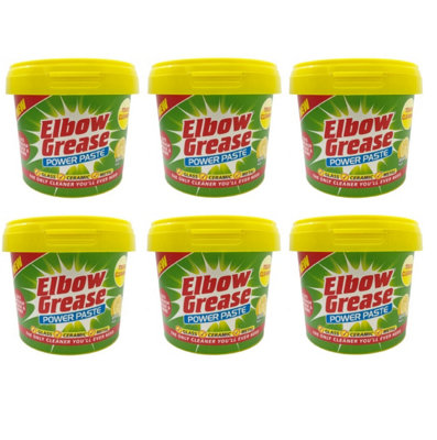 6 X Elbow Grease Cleaning Paste All Purpose Degreaser Cleaner Lemon 350G from B&Q