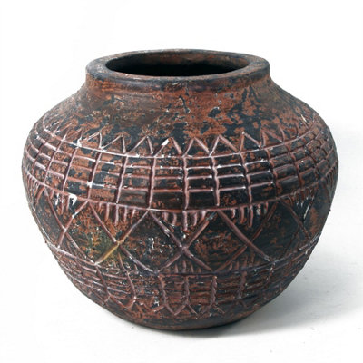 Leaf Planters Plant Pots Aztec Vase Planter X 30Cm 23Cm