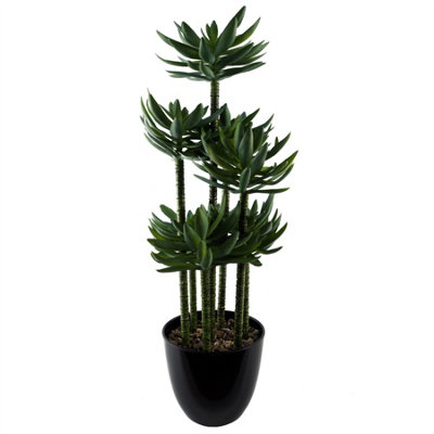 Leaf 60Cm Artificial Tropical Yukka In Planter