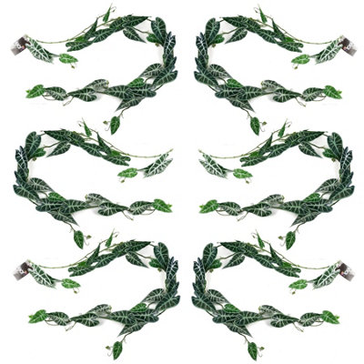 Leaf 6 X 180Cm Artificial Hanging Trailing Amazonica Plant