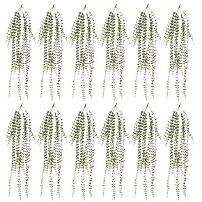 Leaf Pack Of 12 X 120Cm Artificial Hanging Extra Long String Of Pearls