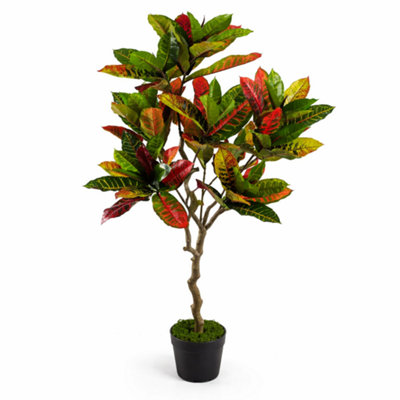 Leaf Artificial Codiaeum Multicoloured House Plant 130Cm