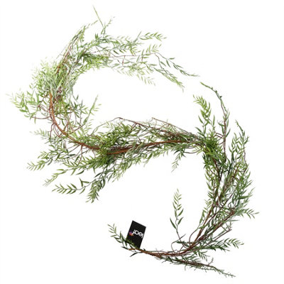 Leaf 200Cm Artificial Garland Hanging Trailing Willow Plant from B&Q