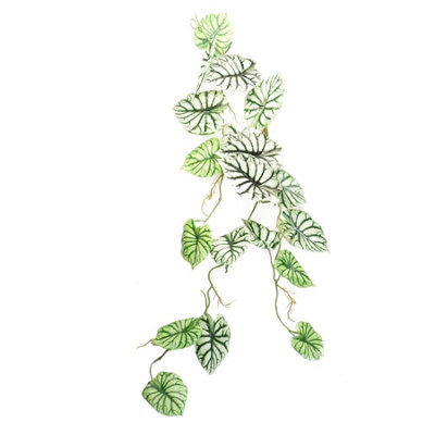 Leaf 120Cm Artificial Hanging Trailing Plant Alocasia Dragon Scale Light