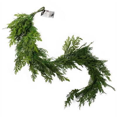 B&Q -  140Cm Artificial Hanging Trailing Fern Garland Plant