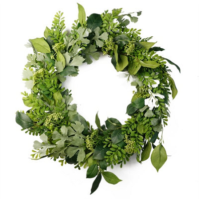 50Cm Artificial Wreath Fern Leaf from B&Q