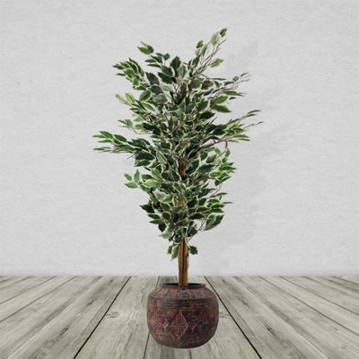 Leaf 27Cm X 36Cm Aztec Diamond Large Planter from B&Q