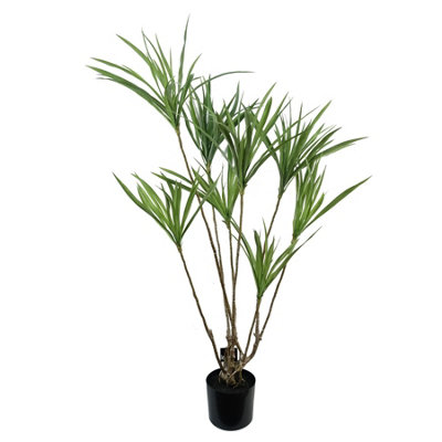 Leaf 125Cm Dragon Tree Dracaena Plant Natural Look Artificial from B&Q