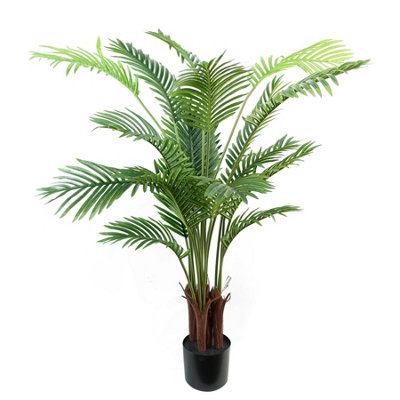 Leaf 110Cm Artificial Areca Palm Tree Potted In Black Pot from B&Q
