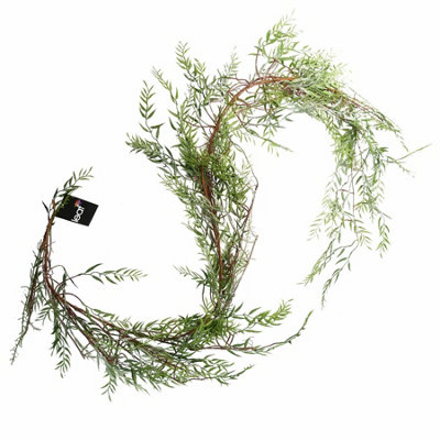 Leaf 200Cm Artificial Garland Trailing Hanging Willow Plant Realistic from B&Q