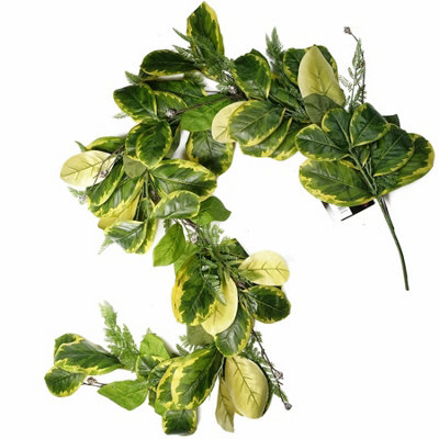 180cm Artificial Golden Ficus Garland Trailing Hanging Plant Realistic Decor - Image 7