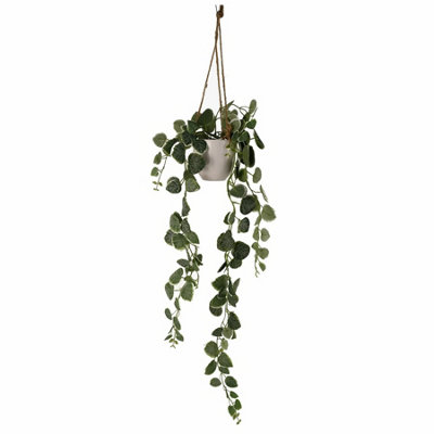 Leaf 90Cm Artificial Potted Trailing Hanging Natural Look Plant RealisticString Of Hearts from B&Q