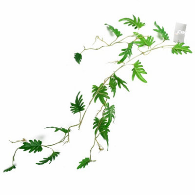 Leaf Artificial 100Cm Trailing Hanging Philodendron Plant Realistic Small