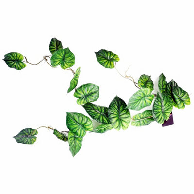Leaf Artificial 120Cm Trailing Hanging Plant Realistic Alocasia Dragon Scale Natural Look from B&Q