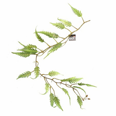 Leaf Unisex Green 125Cm Artificial Trailing Hanging Fern Foliage Plant In - Image 8