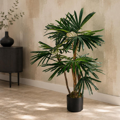 Leaf Raphis Palm Artificial Tree 3.3ft - Image 7