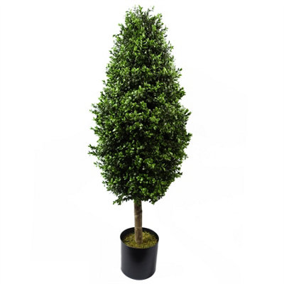 Leaf 120Cm Buxus Ball Cone Artificial Tree Uv Resistant Outdoor from B&Q